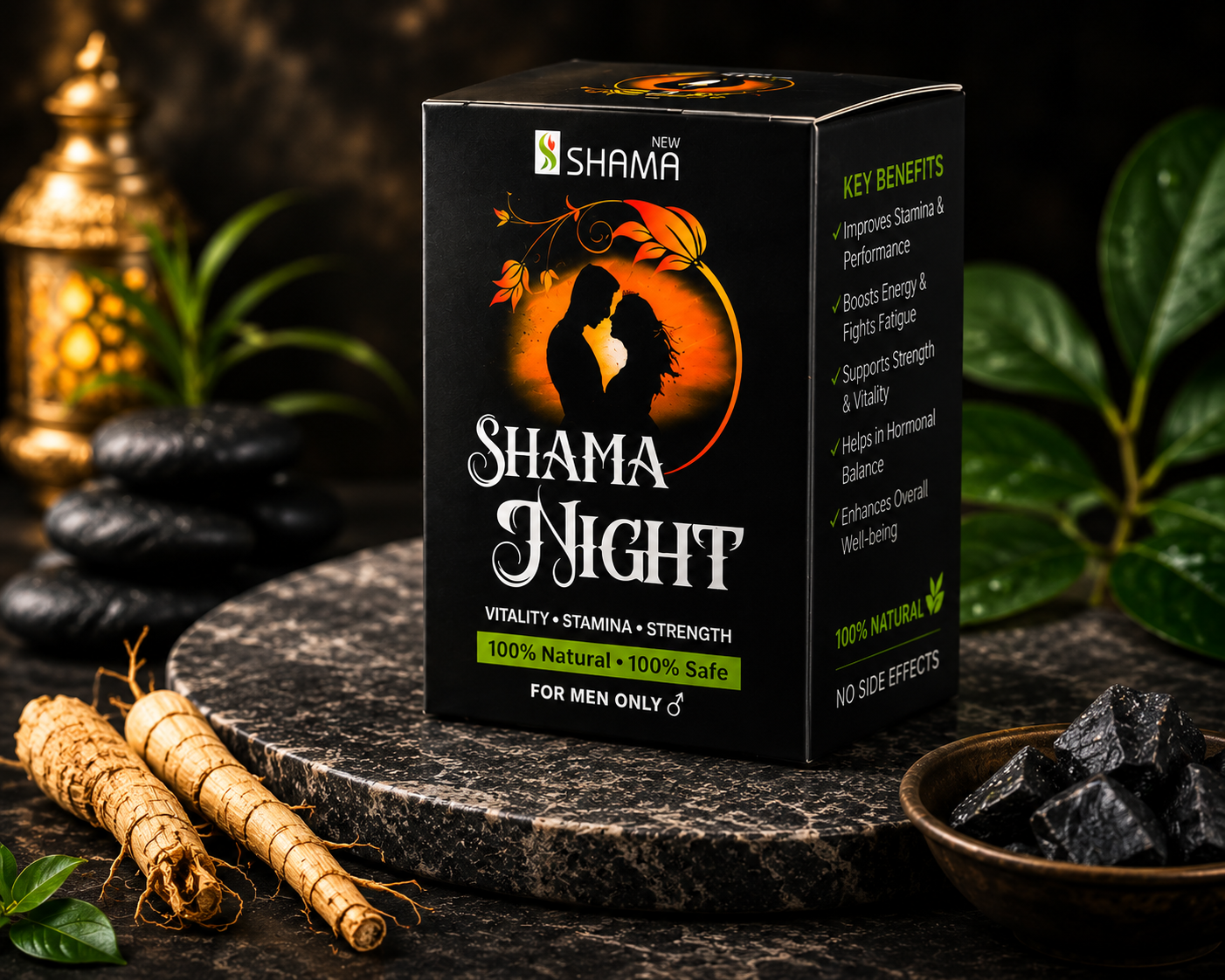 Shama Night for Men | Natural Strength & Stamina Support - Image 2
