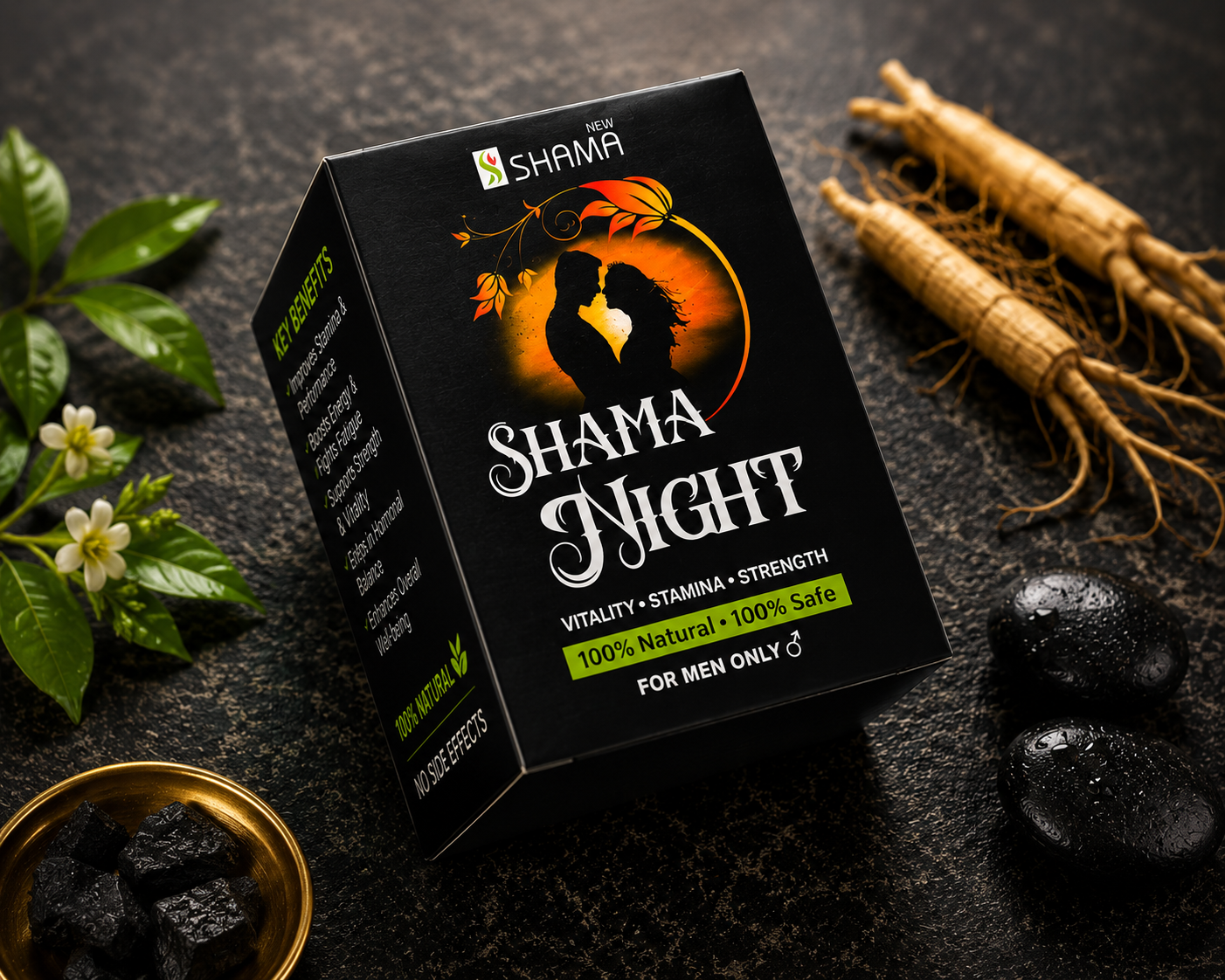 Shama Night for Men | Natural Strength & Stamina Support - Image 3